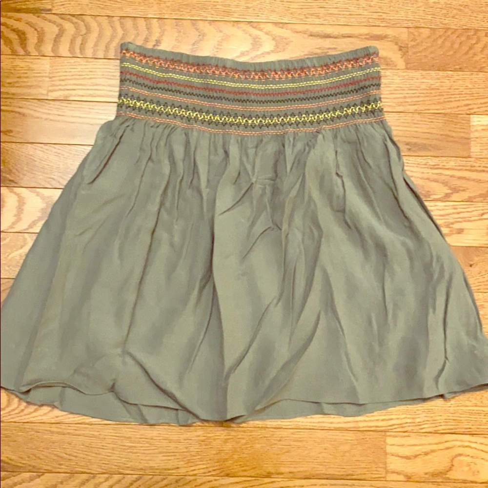Olive green skirt